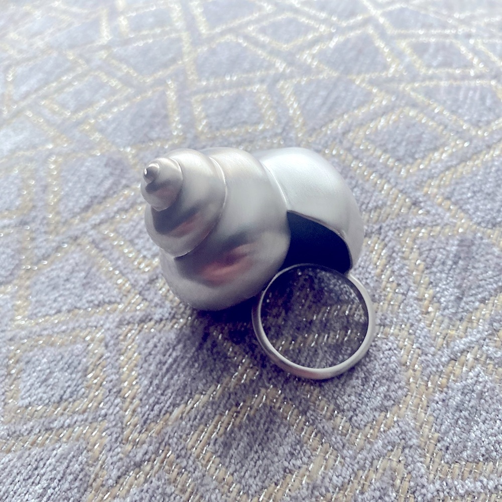 Kate Spade shell ring, silver